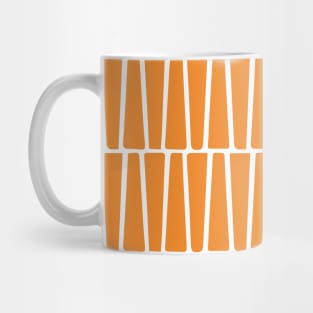 Orange Atomic Age MCM Blocks Mug